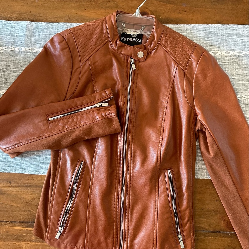 EXPRESS Faux leather jacket. SM
